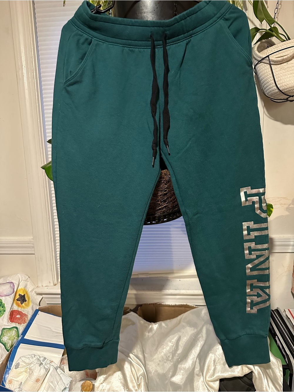 PINK Victoria's Secret Teal Jogger Sweatpants Never Worn (NWOT)